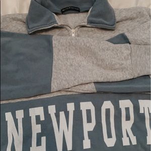 brandy melville newport quarterzip